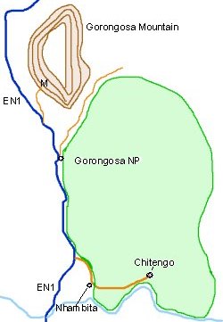 Sketch Map of the Gorongosa Area